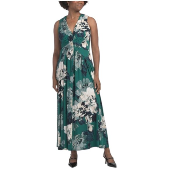 CALVIN KLEIN V-neck Maxi Dress - Picture 1 of 5